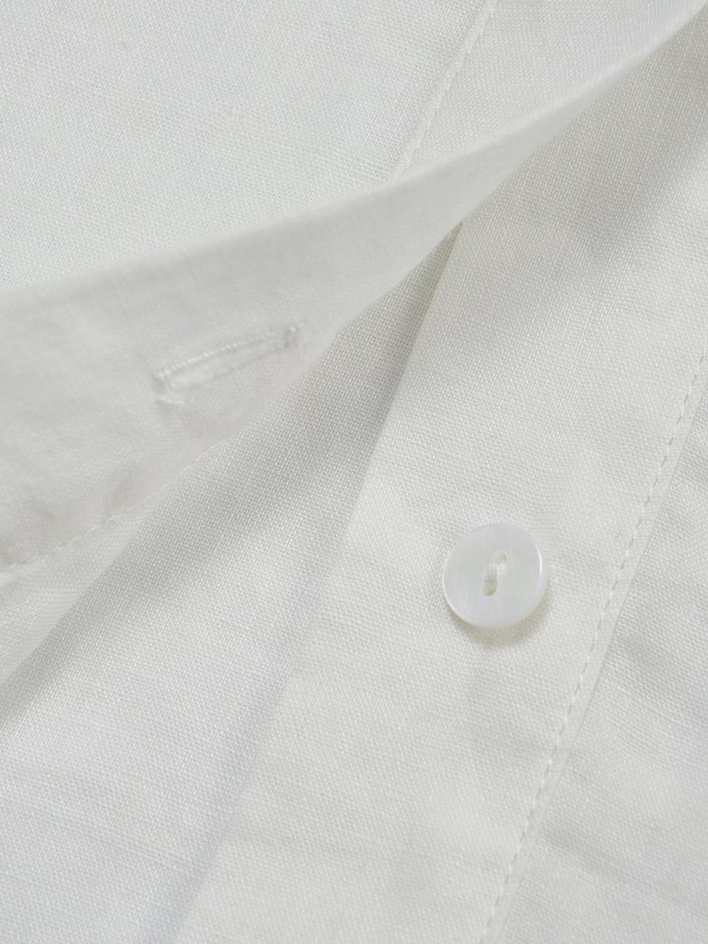 Cinched Waist Casual Linen Shirt