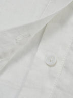 Camicia casual in lino con vita elasticizzata
