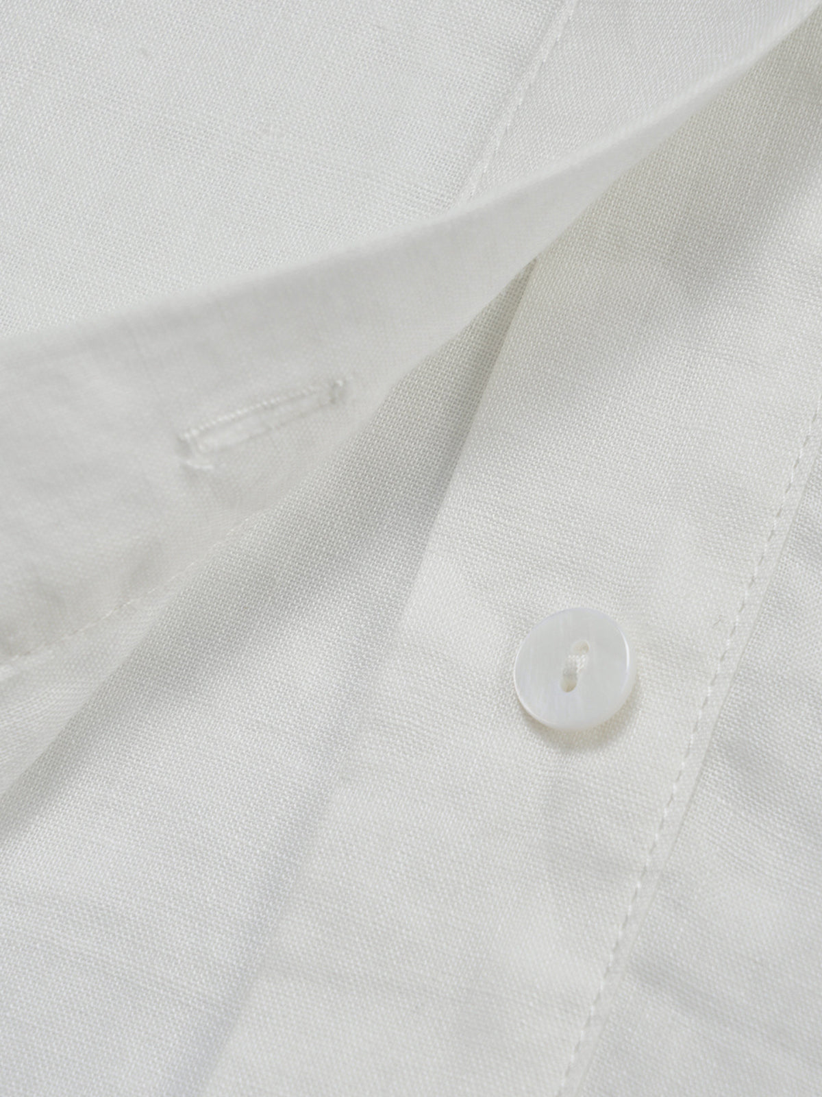 Cinched Waist Casual Linen Shirt