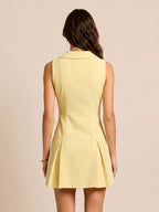 Ärmelloses Mini-Kleid mit Kragen