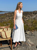 Sleeveless A Line Midi Skirt Set