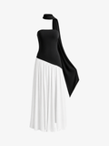 Strapless Backless Maxi Dress