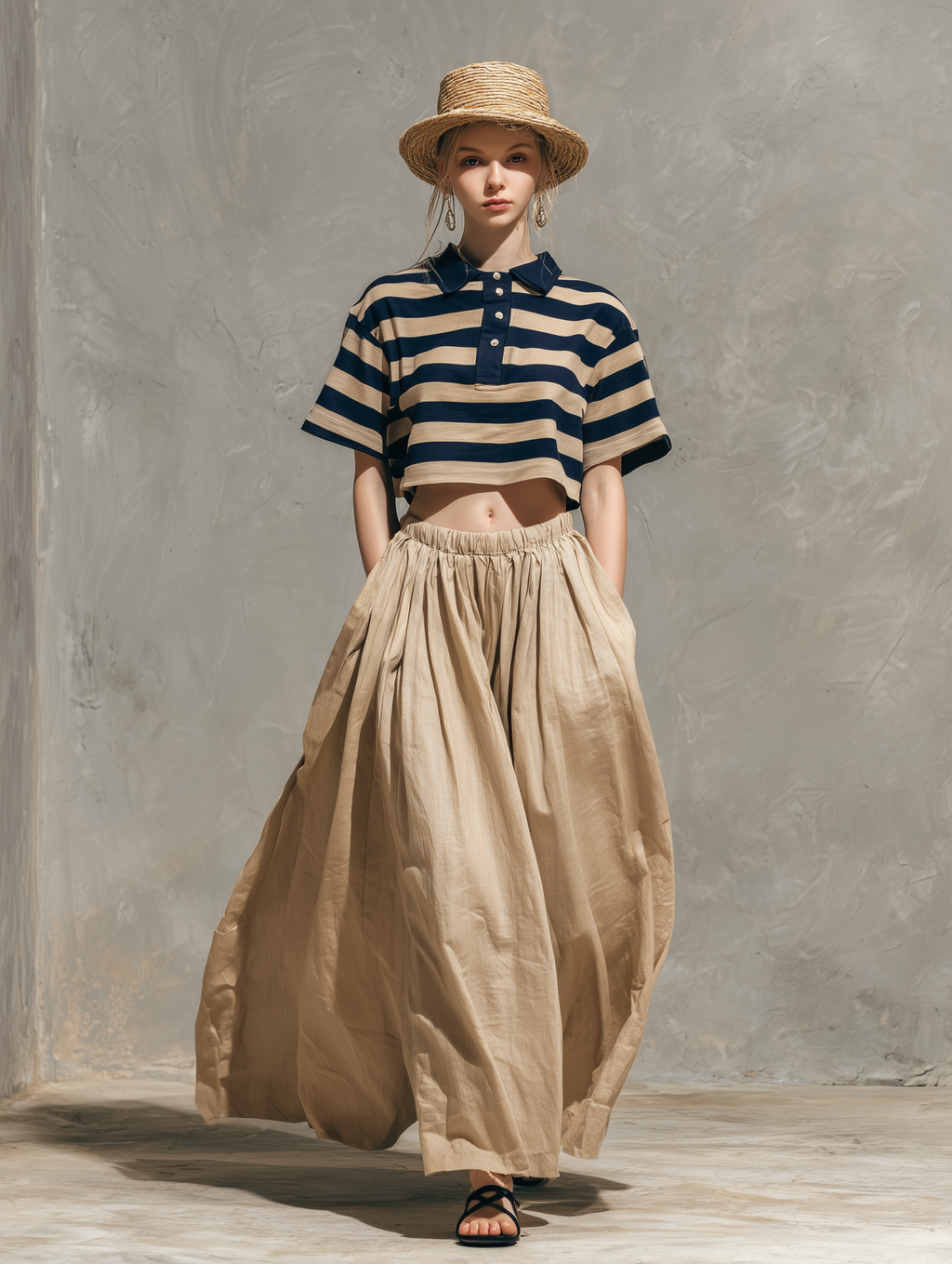 Linen Wide Leg Pants Women's High Waist Flowy Palazzo Trousers Summer Casual Loose Fit Comfortable Breathable Long Pants