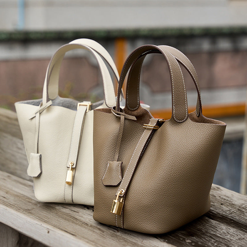 Leather Bucket Bag