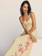 Printed Camisole Midi Dress
