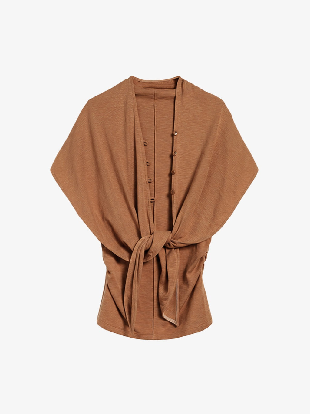Tie-Front Shawl & Tank Knit Set