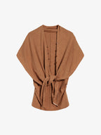 Tie-Front Shawl & Tank Knit Set