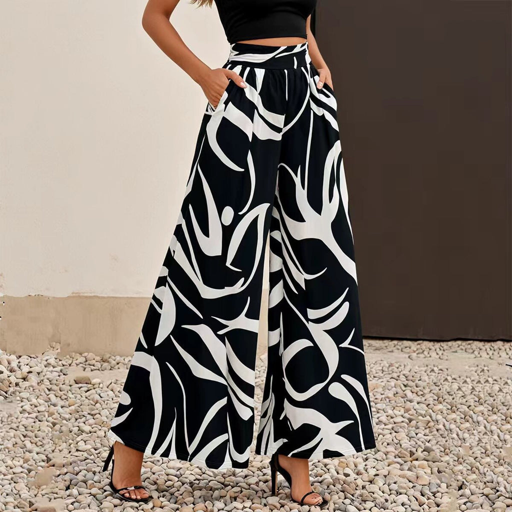 High Waist Wide Leg Pants
