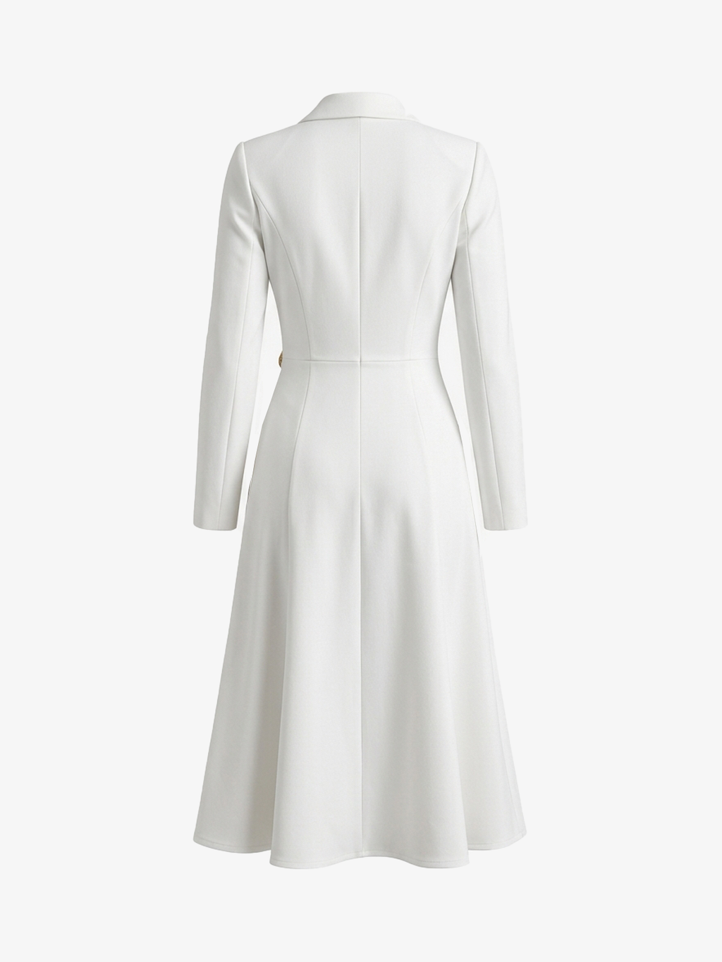 Classic Notch Collar Slim Fit Dress