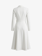 Classic Notch Collar Slim Fit Dress