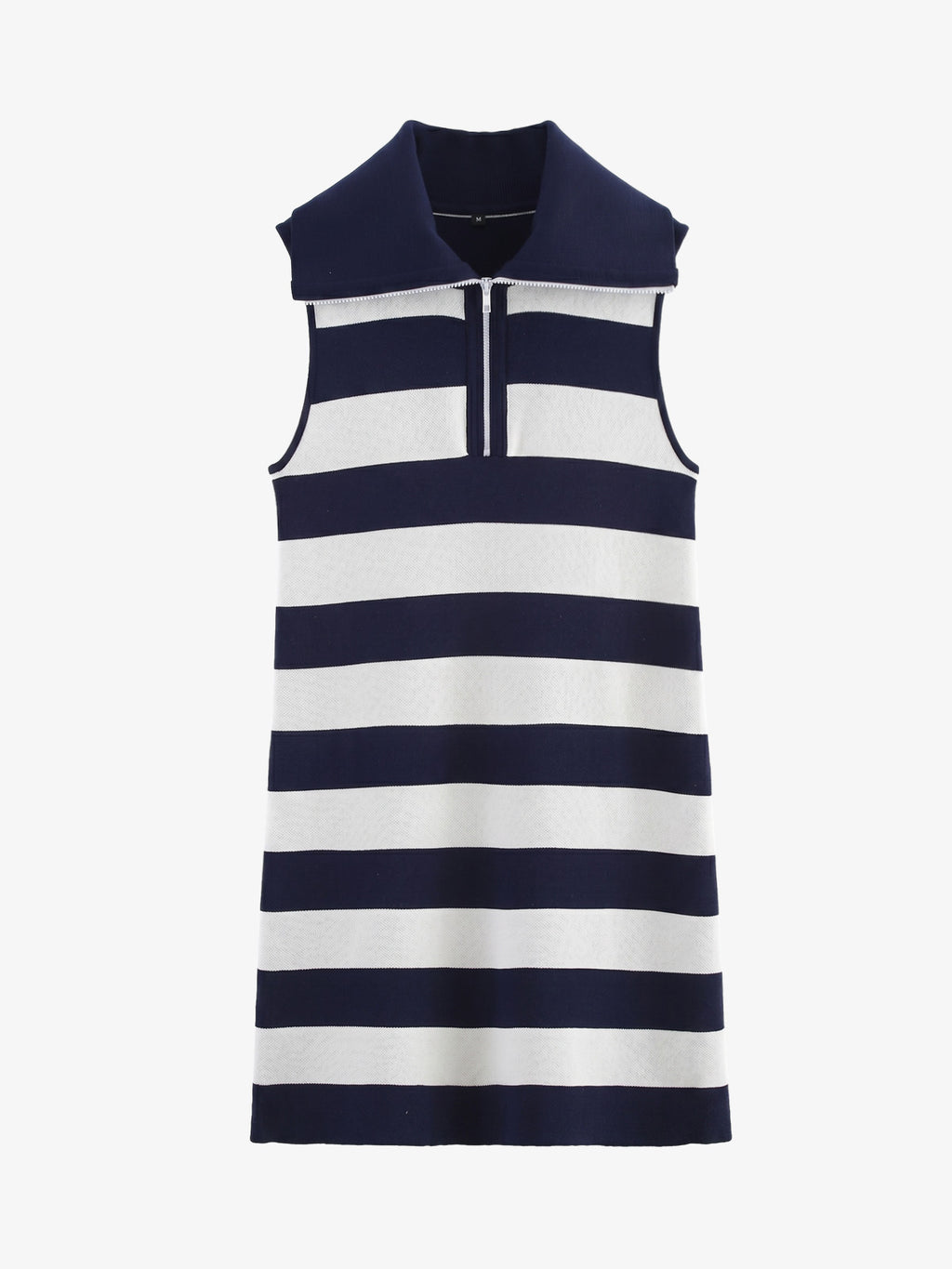 Striped Zip-Up Jacket – Cotton Ribbed Knit Relaxed Fit Casual Sweater Jacket