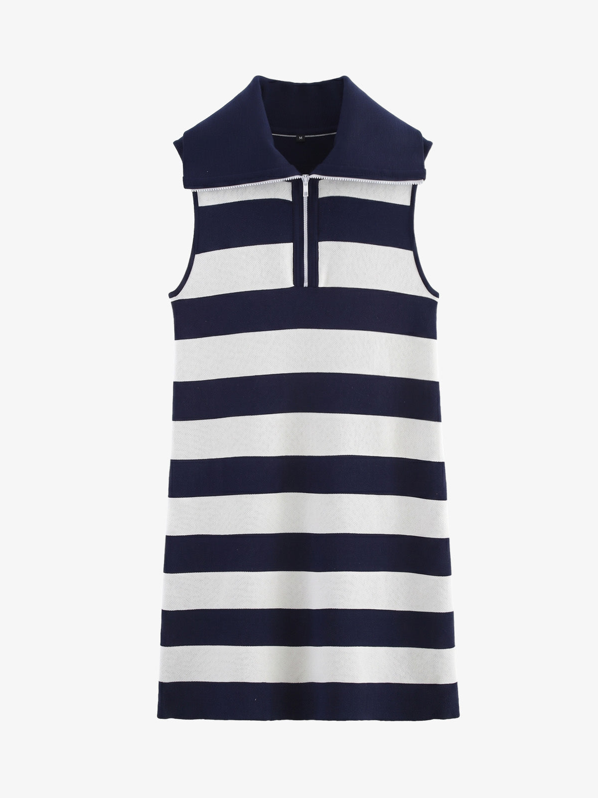 Striped Zip-Up Jacket – Cotton Ribbed Knit Relaxed Fit Casual Sweater Jacket