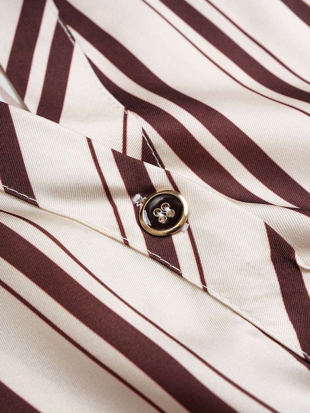 Stripe Belted Midi Shirt Dress