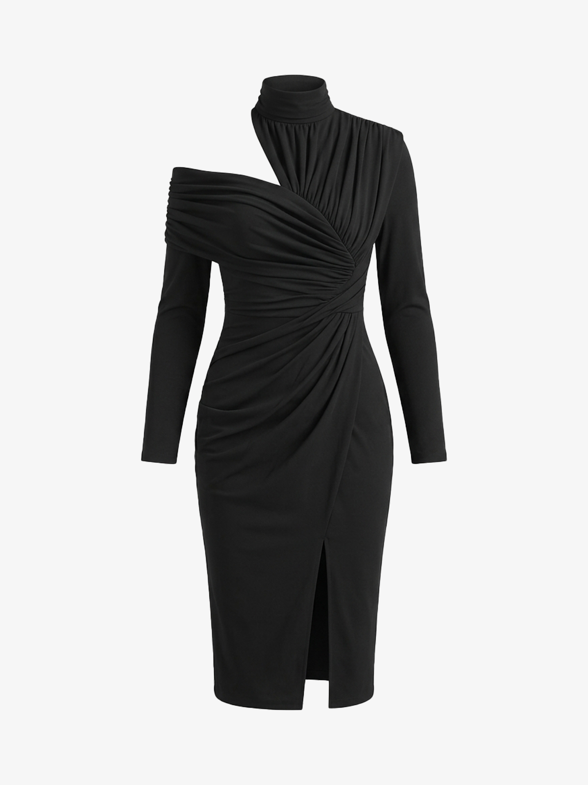 Chic Cut-Out Slit Knit Dress