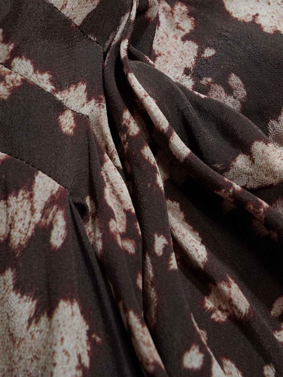 Floral Twist-Front Maxi Dress