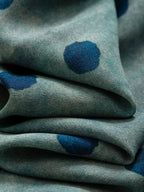 Polka-Dot Tie-Waist Wrap Maxi Dress