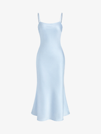 Asymmetric Cape Chiffon Sleeveless Dress Set