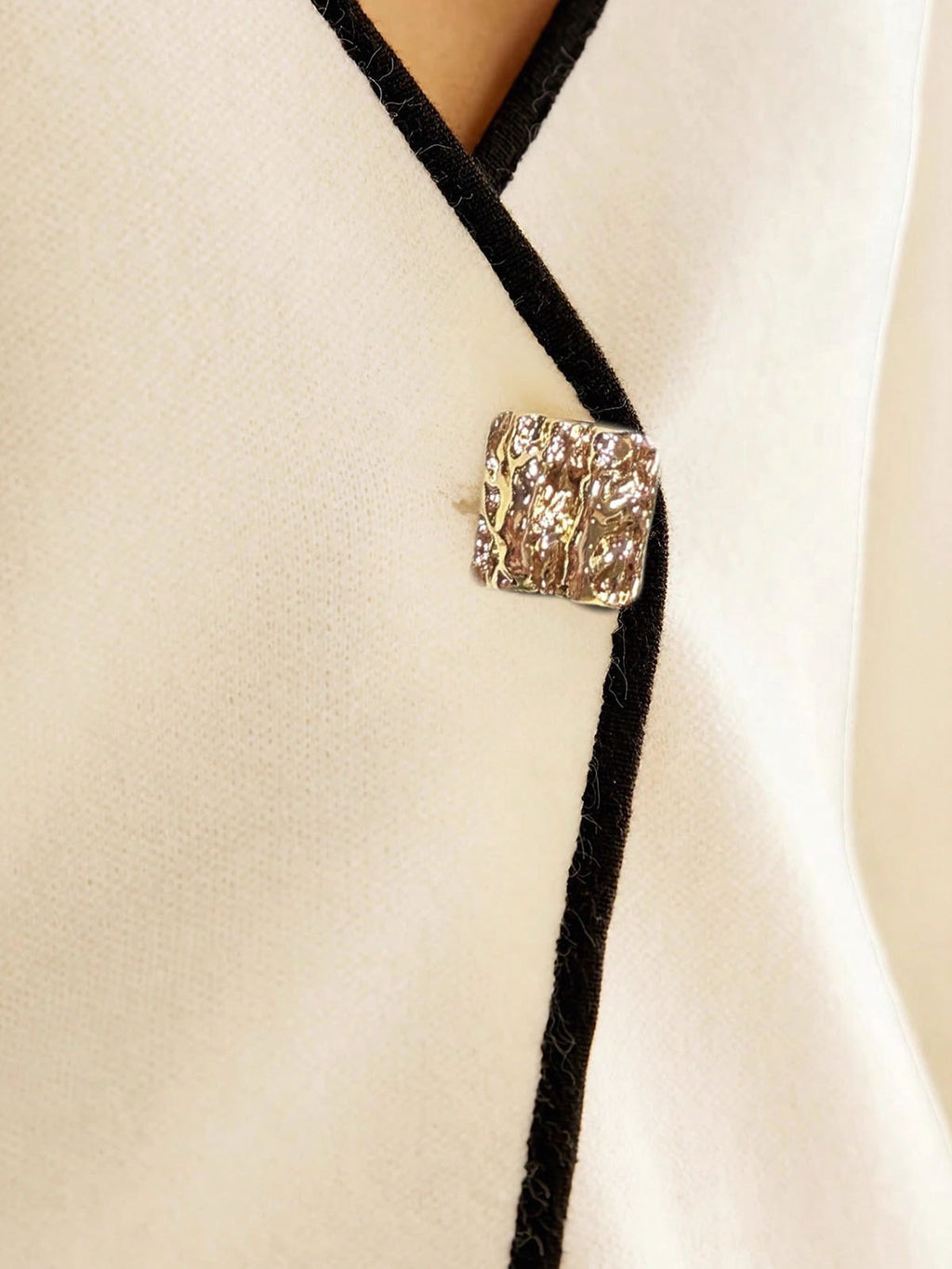 Deep V Neck Knit Cardigan