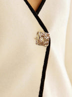 Deep V Neck Knit Cardigan