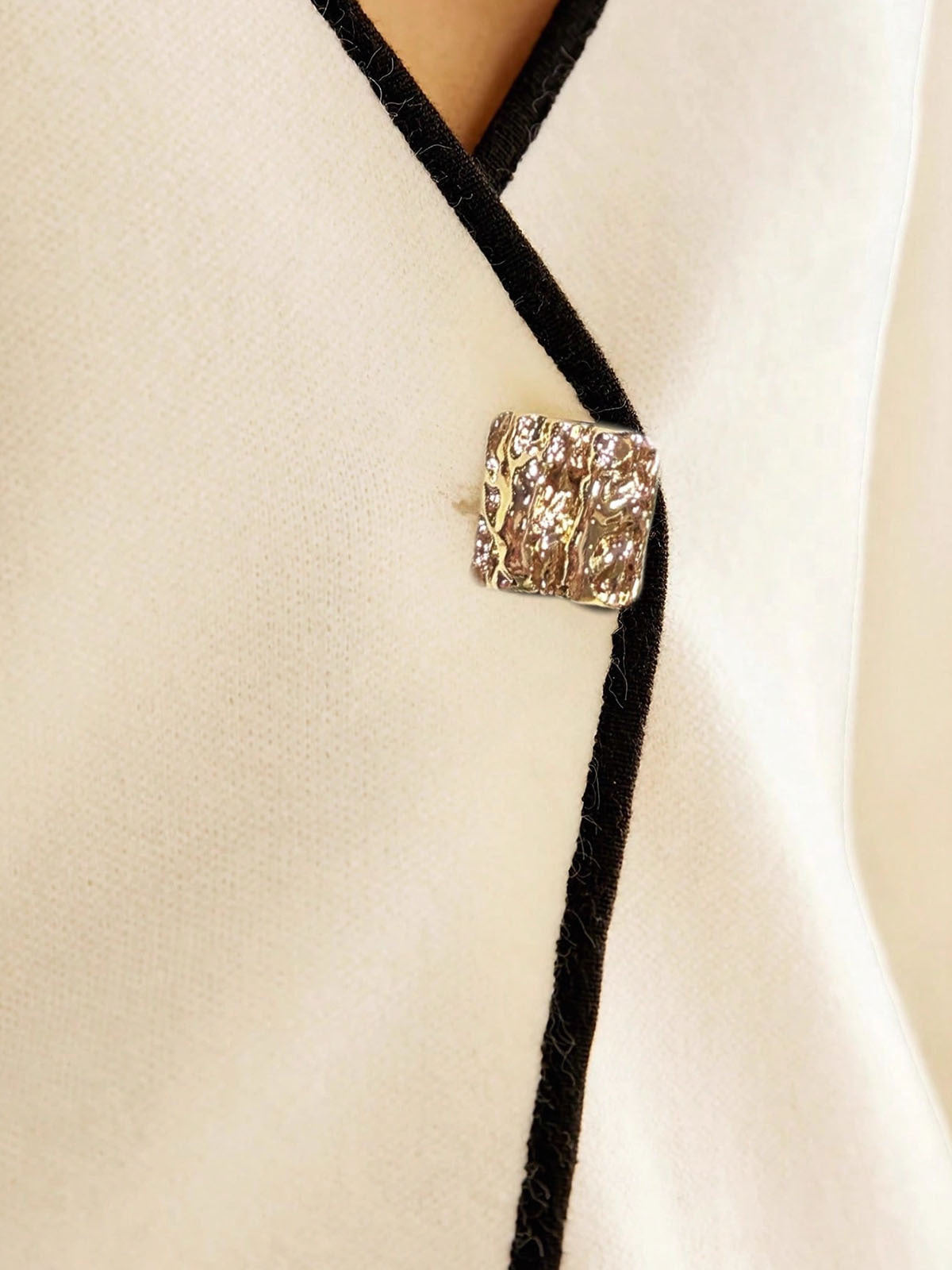 Deep V Neck Knit Cardigan