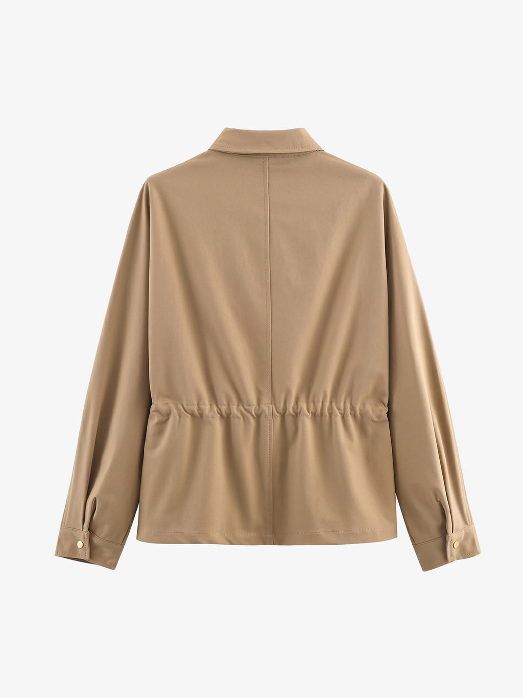 Long-sleeve Drawstring-waist Jacket