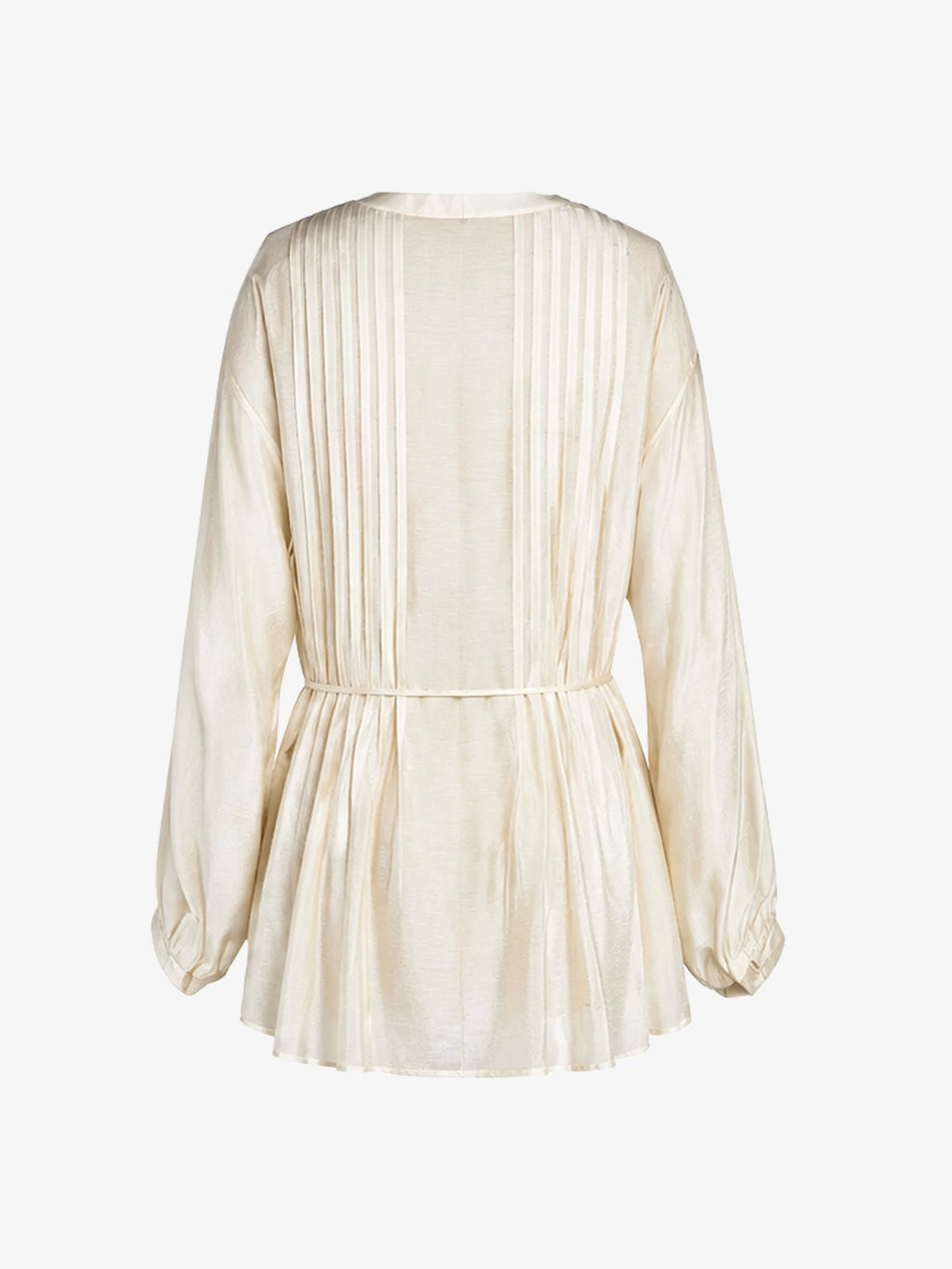 Pintuck Front Lyocell Blouse