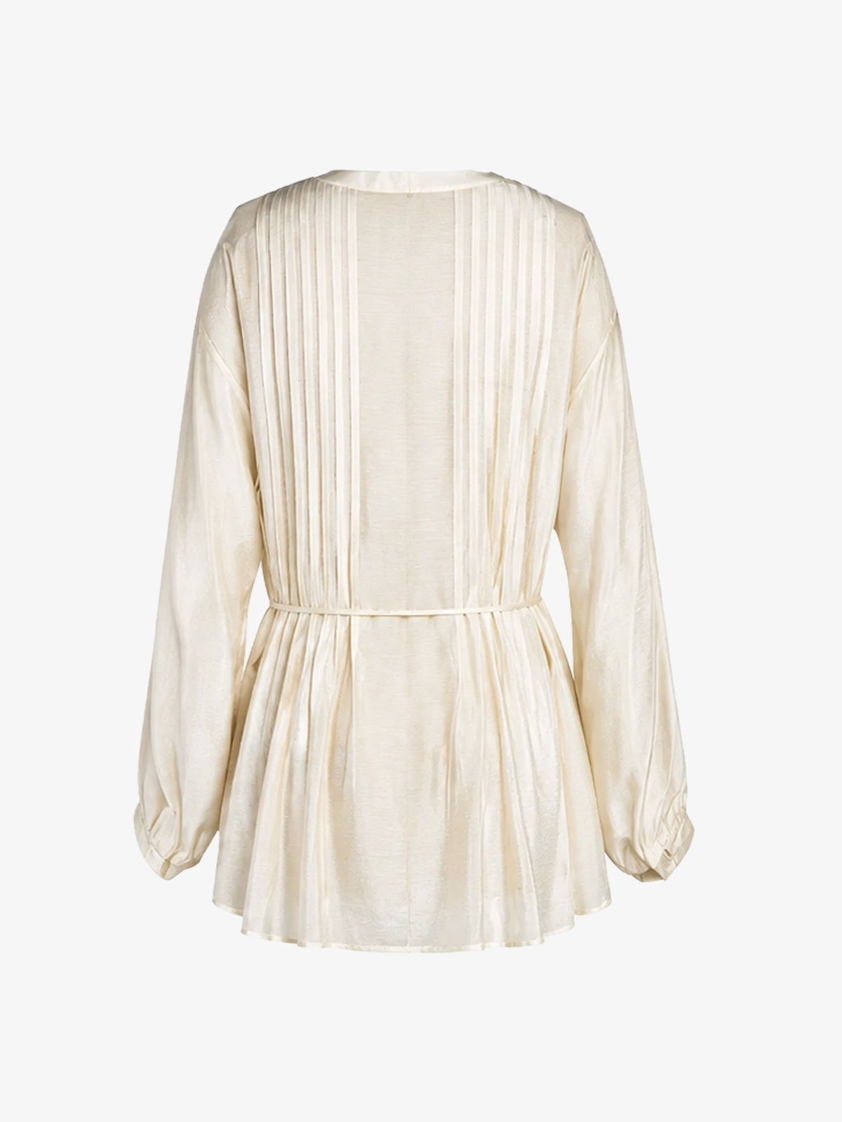 Pintuck Front Lyocell Blouse
