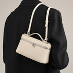 Structured Cowhide Leather Box Bag
