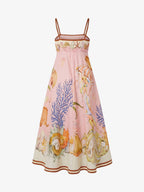 Floral Print Strapless Camisole Dress