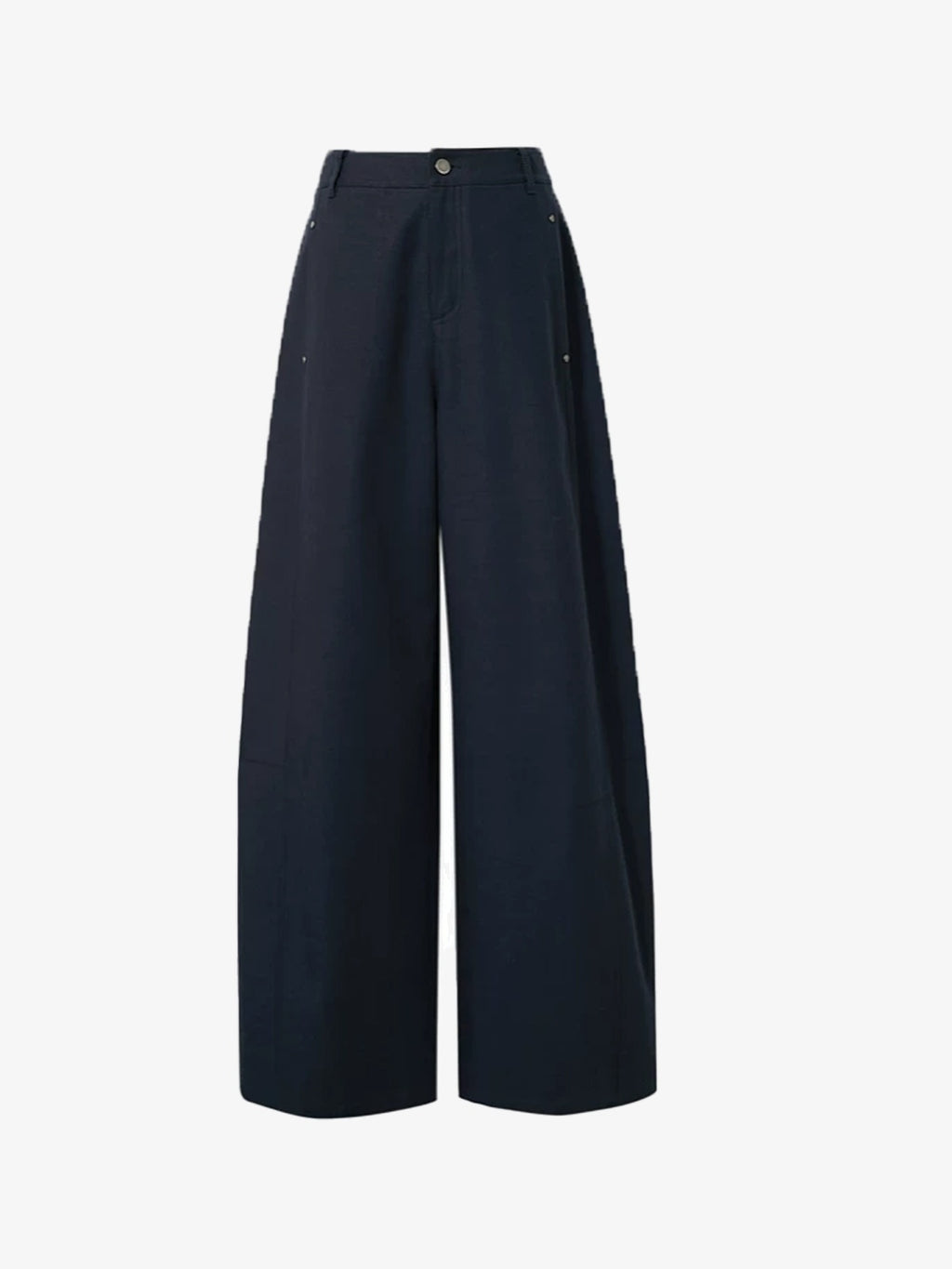 Lyocell Barrel-Leg Trousers