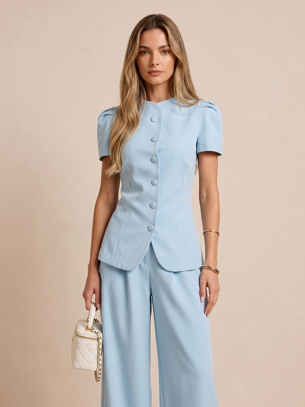 Tailored Top and Balloon Pants Set