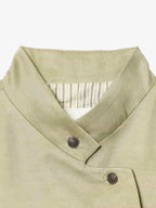 Stand-collar Asymmetric Long-sleeve Jacket