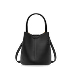 Cowhide Leather Bucket Bag