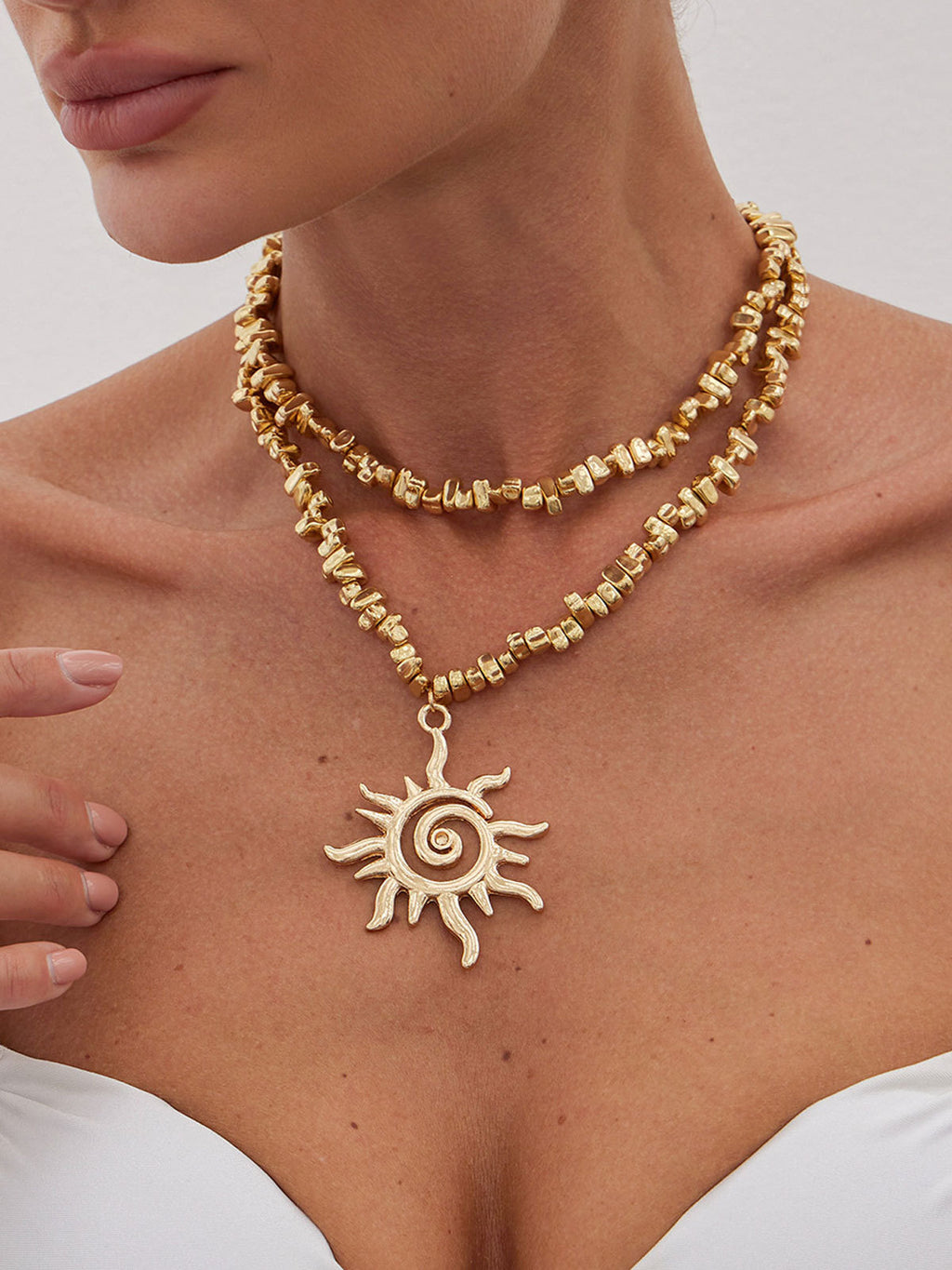 Eight-pointed Star Pendant Necklace