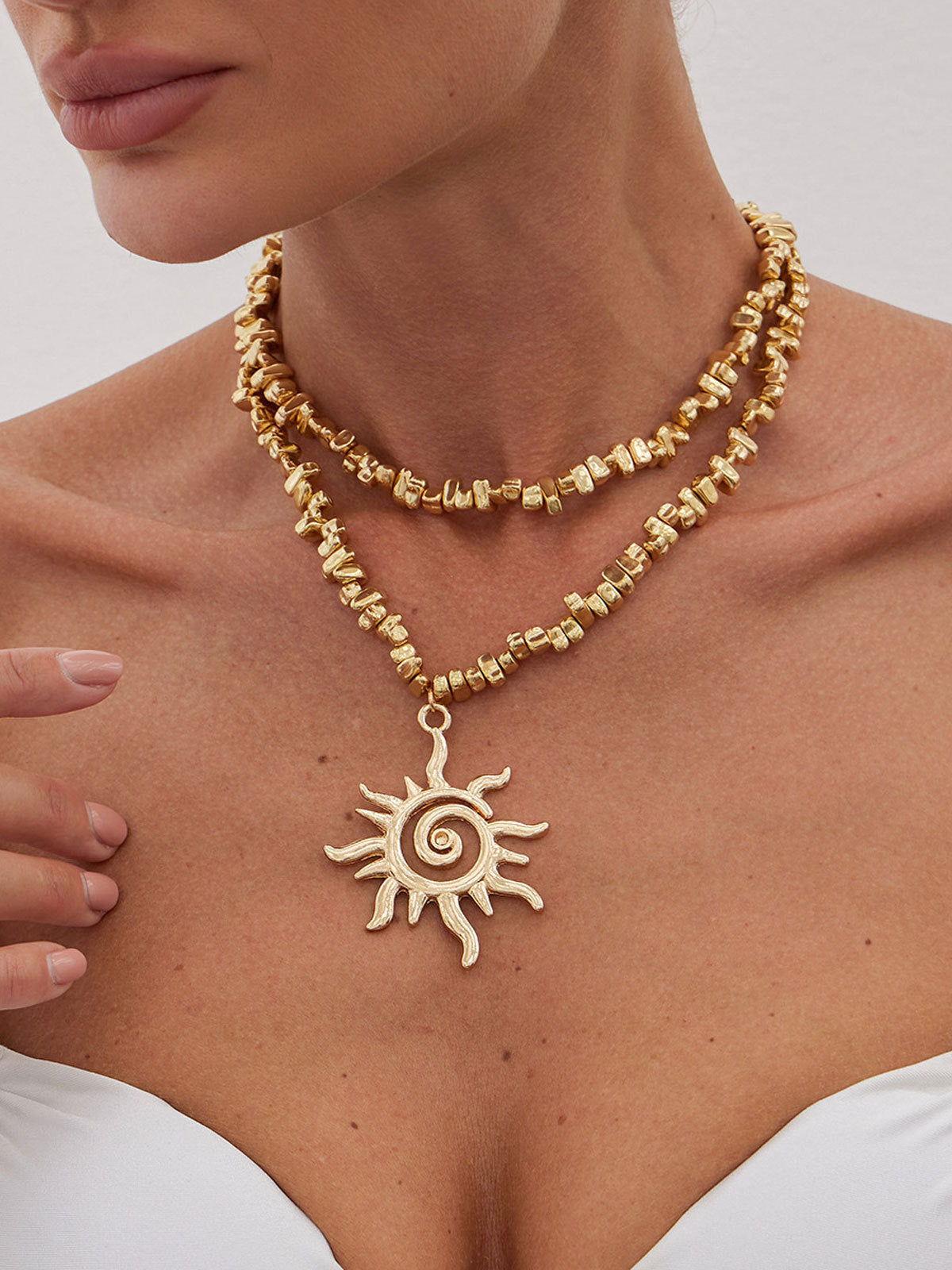 Eight-pointed Star Pendant Necklace