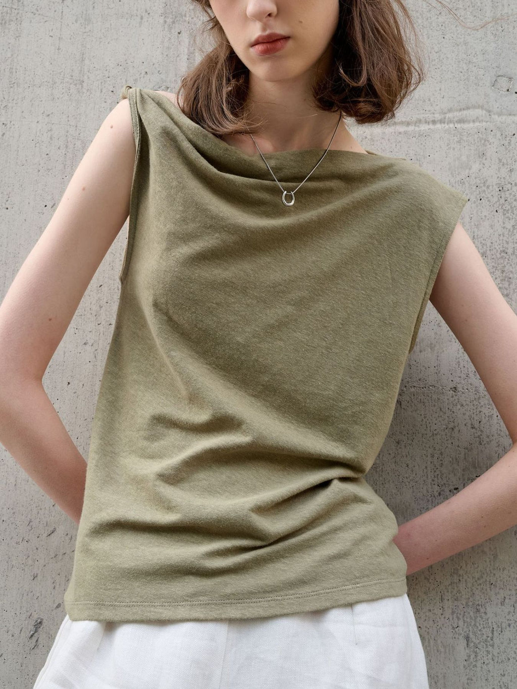 Irregular Off-Shoulder Casual T-Shirt
