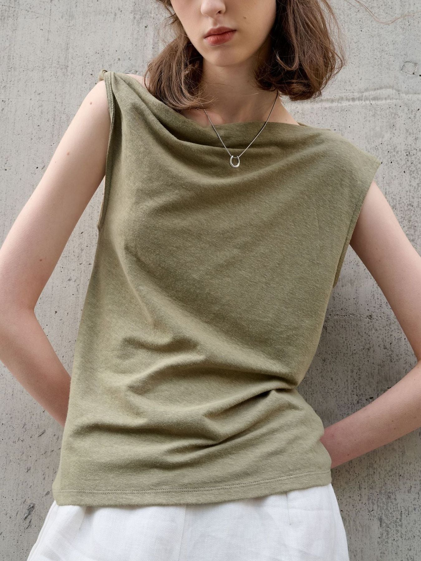 Irregular Off-Shoulder Casual T-Shirt
