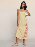 Printed Camisole Midi Dress