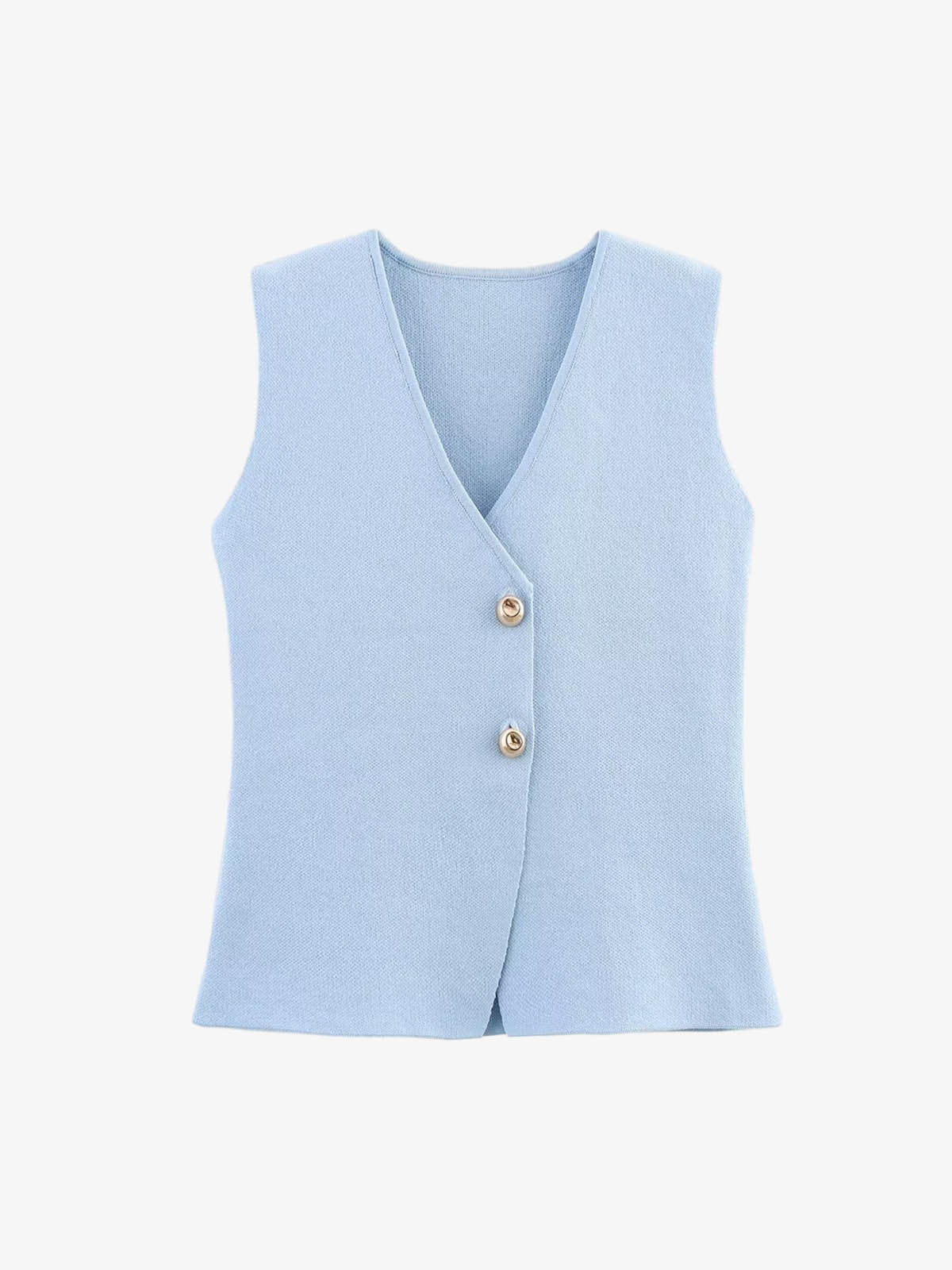 Wool Blend Knit Vest Midi Skirt Set