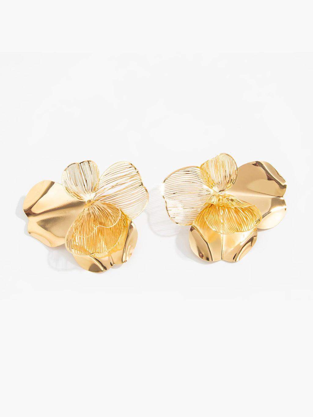 Cut-out Ginkgo Leaf Earrings