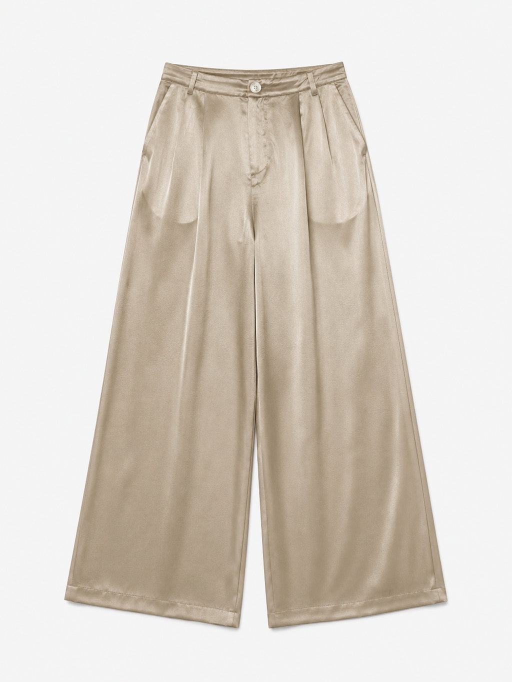 Braided Trim Wide-Leg Trouser Set