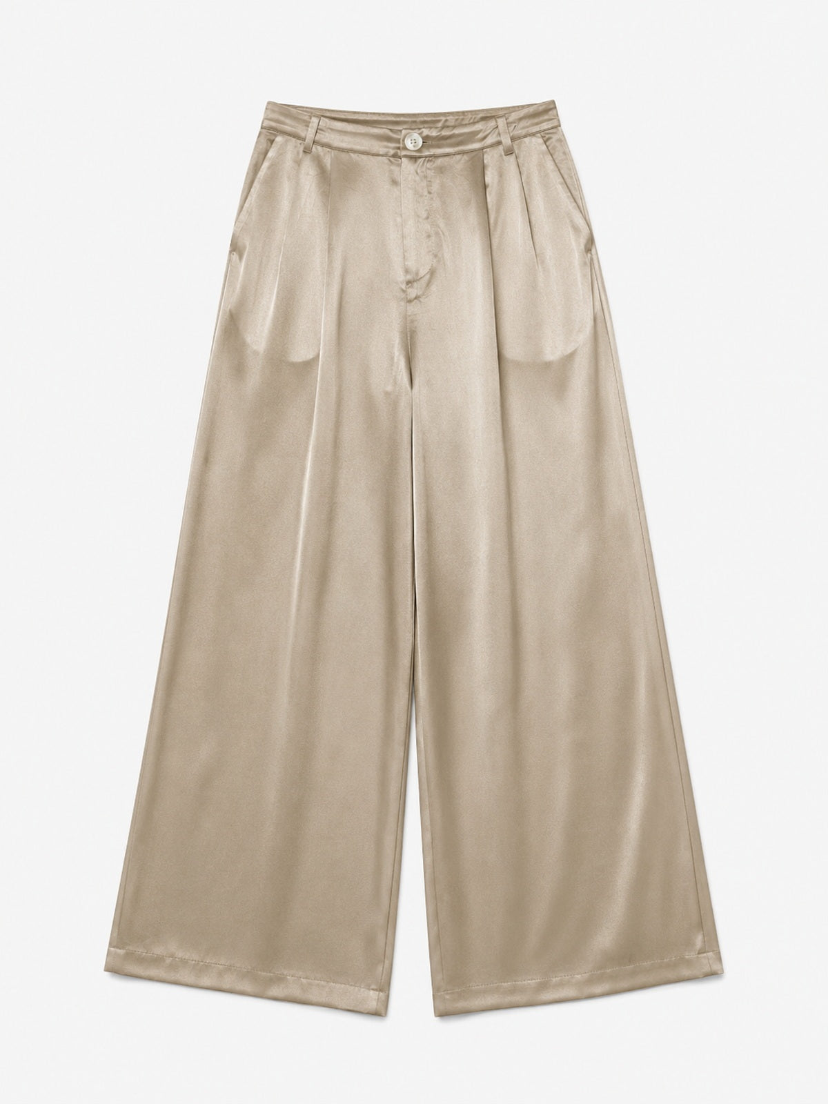 Braided Trim Wide-Leg Trouser Set
