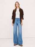 Light Wash High-Rise Wide-Leg Jeans