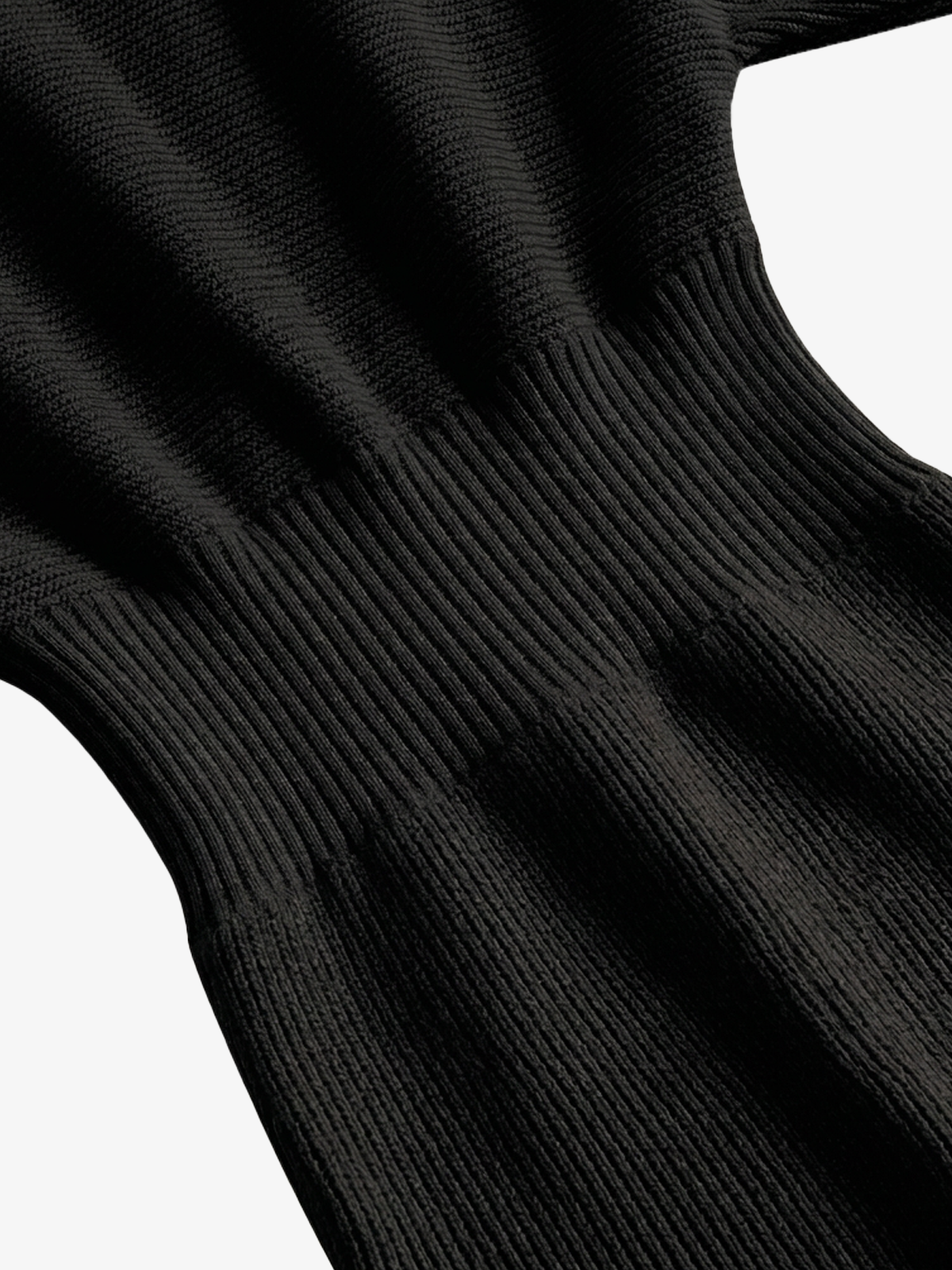 Crewneck Long Sleeve Fitted Knit Bodycon Dress
