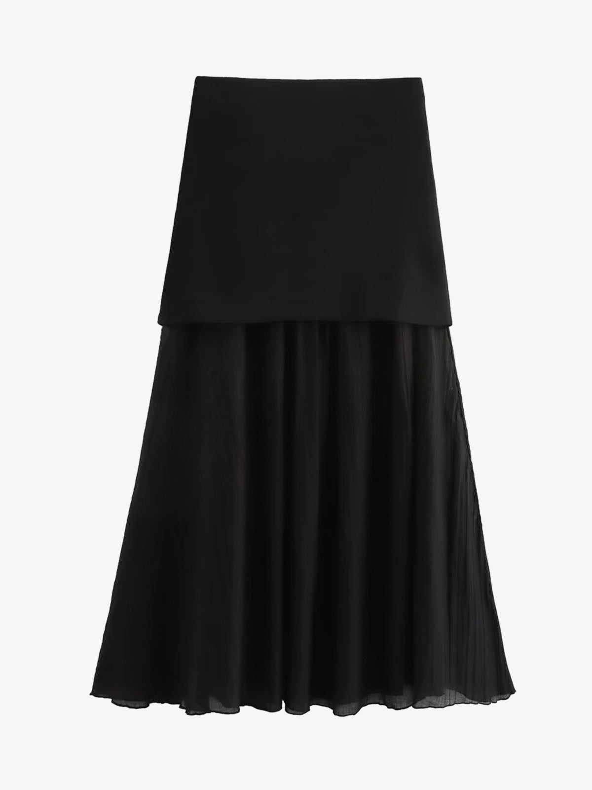 Wool Blend Knit Vest Midi Skirt Set