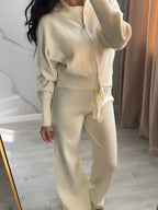 Double Zip Knit Two Piece Set