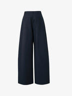 Lyocell Barrel-Leg Trousers