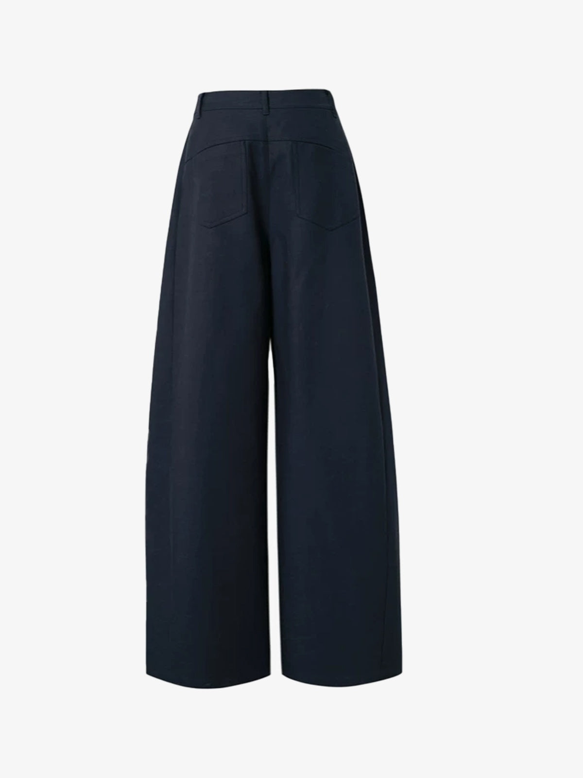 Lyocell Barrel-Leg Trousers