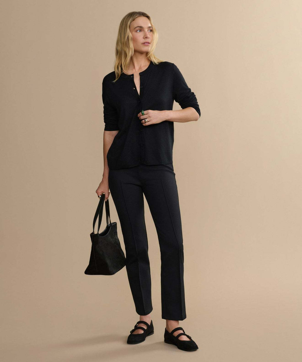 Soft Knit Cotton Long Sleeve Button Down Cardigan for Women