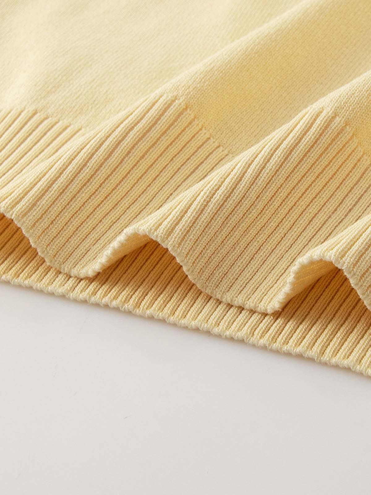 Contrast Stitch Knit Polo Top